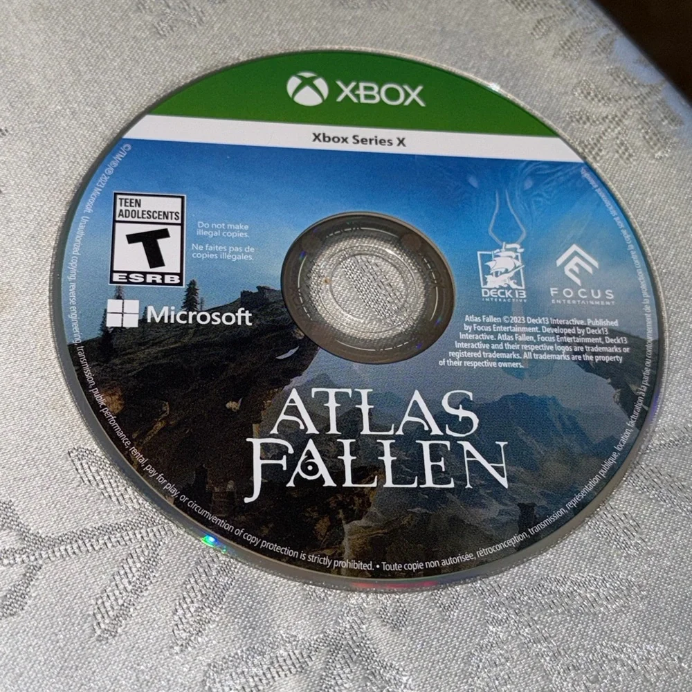 Microsoft Xbox Series X Atlas Fallen Video Game Rated T For Teen Used Pre Owned.